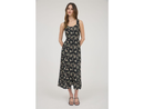 Blu Pepper Women's Button Down Tie Back Midi Dress