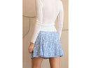 Blu Pepper Women's Paneled Bias Cut Mini Skirt