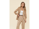 Blu Pepper Women's Ruched 3/4 Sleeve Blazer - FINAL SALE