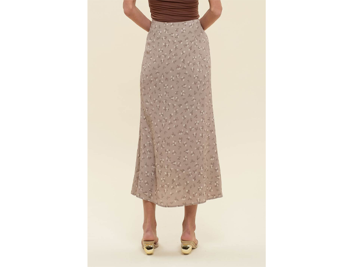 Blu Pepper Women's Button Front Midi Skirt