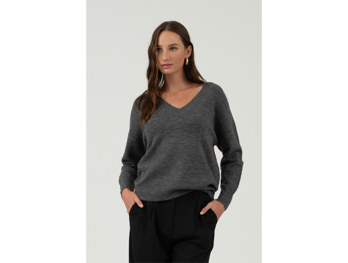 Blu Pepper Women's V-Neck Sweater