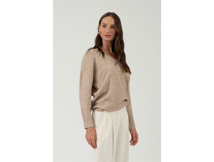 Blu Pepper Women's V-Neck Sweater