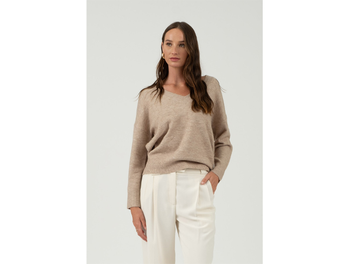 Blu Pepper Women's V-Neck Sweater