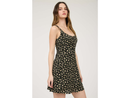 Blu Pepper Women's Button Top Floral Mini Dress