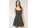 Blu Pepper Women's Button Top Floral Mini Dress
