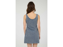 Blu Pepper Women's Bow Print Denim Tank Dress