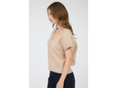 Blu Pepper Women's Short Sleeve V-Neck Sweater