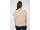 Blu Pepper Women's Short Sleeve V-Neck Sweater