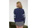 Blu Pepper Women's Bow & Heart Jacquard Knit Sweater