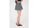 Blu Pepper Women's Box-Pleat Belted Mini Skirt