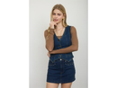 Blu Pepper Women's V-Neck Denim Vest