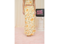 Blu Pepper Women's Floral Fit and Flare Maxi Skirt