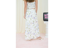 Blu Pepper Women's Floral Fit and Flare Maxi Skirt