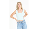 Angie Women's Ribbed Cropped Tank