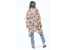 Angie Women's Velvet Floral Print Sheer Kimono
