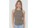 Angie Women's High Neck Ribbed Tank