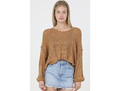 Angie Women's V-Neck Crop Sweater