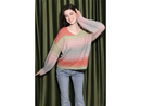 Angie Women's V-Neck Fuzzy Sweater