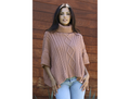 Angie Women's Turtle Neck Cable Knit Sweater Poncho