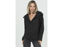 Angie Women's V-Neck Drape Collar Sweater - FINAL SALE