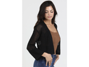 Angie Women's Sheer Knit Open Front Cropped Cardigan