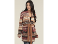 Angie Women's Belted Long Sweater Cardigan