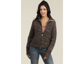 Angie Women's Fold Neck Full Zip Sweater
