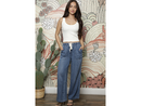 Angie Women's Tie Waist Tencel Straight Leg Pant