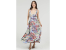 Angie Women's Cutout Tie Back Tiered Maxi Dress
