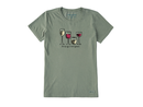Life is Good Women's Crusher Tee - I Need Wine Glasses