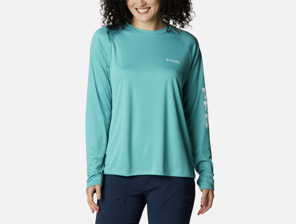 Shirt - Women's Columbia Plus Size PFG Tidal II Long Sleeve T  Selected  Homme Svart t-shirt med logga på fickan - Hotelomega Sneakers Sale Online