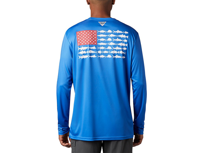 Columbia fish flag shirt on sale