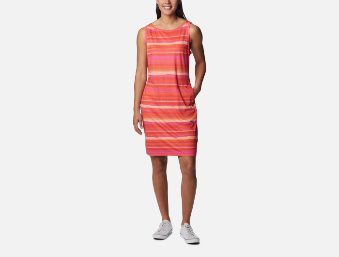 Columbia Dress. Women's XL. Red pattern. Sport - Depop