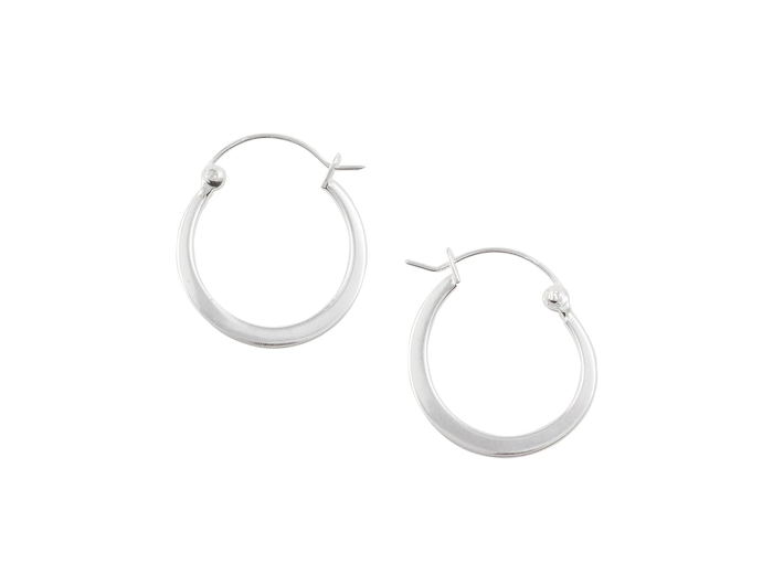 Tomas Half-Flat Hoops - 18mm