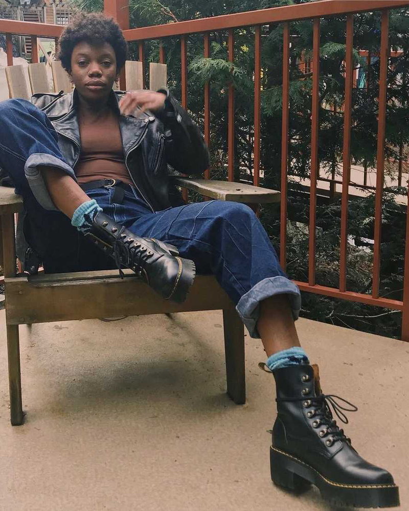 Dr. Martens Women s Leona Vintage Smooth Leather Heeled Boots