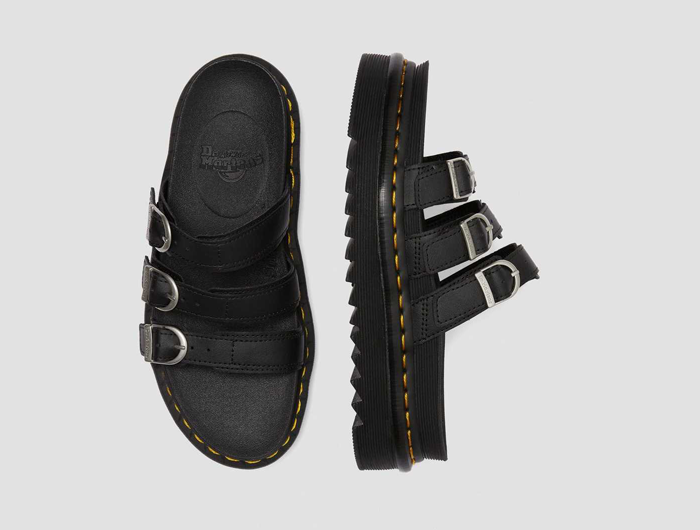 Dr. Martens Women's Blaire Leather Slide Sandals