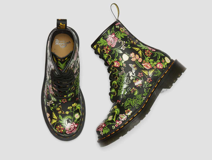 Dr martens 1460 power floral boots on sale