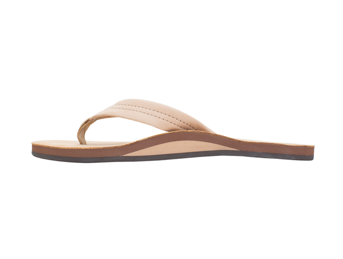 Rainbow Men's Single Layer Premium Leather Flip Flop