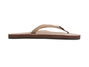 Rainbow Women's Single Layer Premium Leather Thin Strap Flip Flop