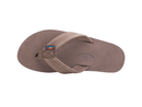 Rainbow Men's Single Layer Premium Leather Flip Flop