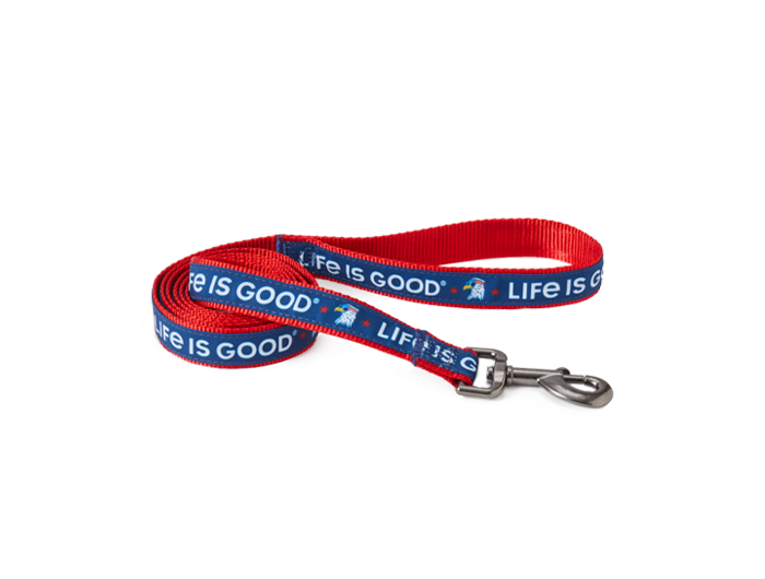 Life is Good Dog Leash - Patriotic Eagle