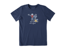 Life is Good Boy's Vintage Crusher Tee - Superhero Jake and Rocket