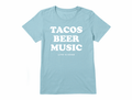 Life is Good Women's Cool Tee - Tacos, Beer, Music