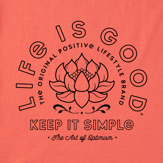 Life is Good Women's Crusher Tee - Simple Lotus
