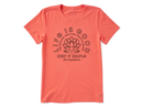 Life is Good Women's Crusher Tee - Simple Lotus