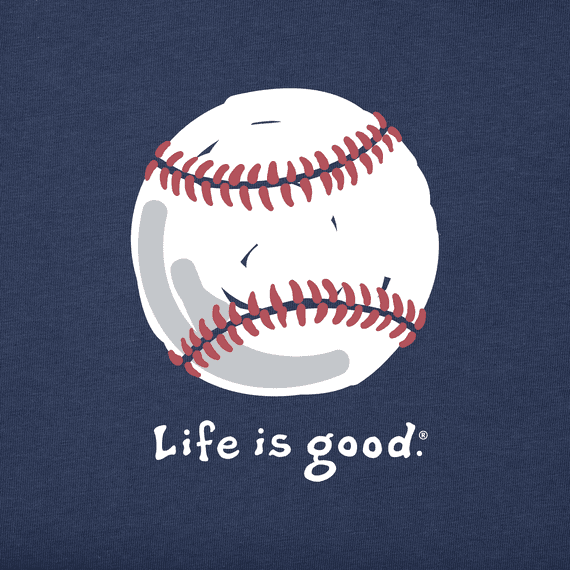 Life is Good Kid's Vintage Crusher Tee - Baseball