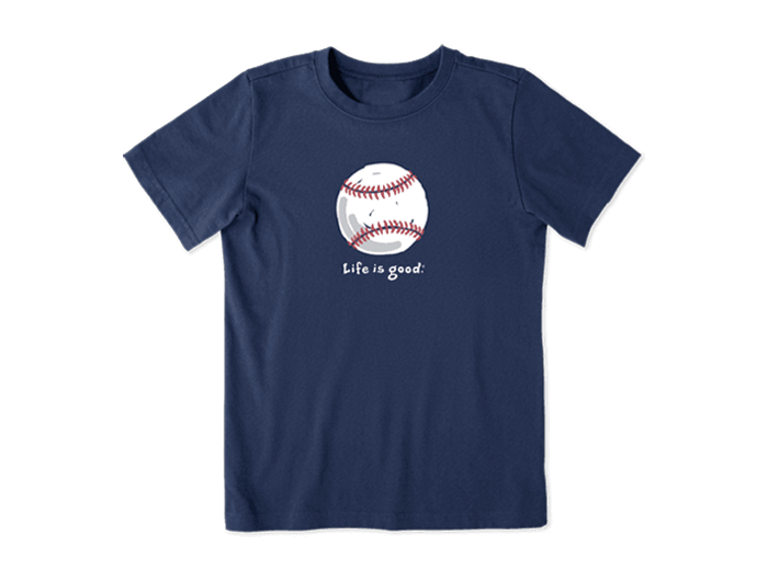 Life is Good Kid's Vintage Crusher Tee - Baseball