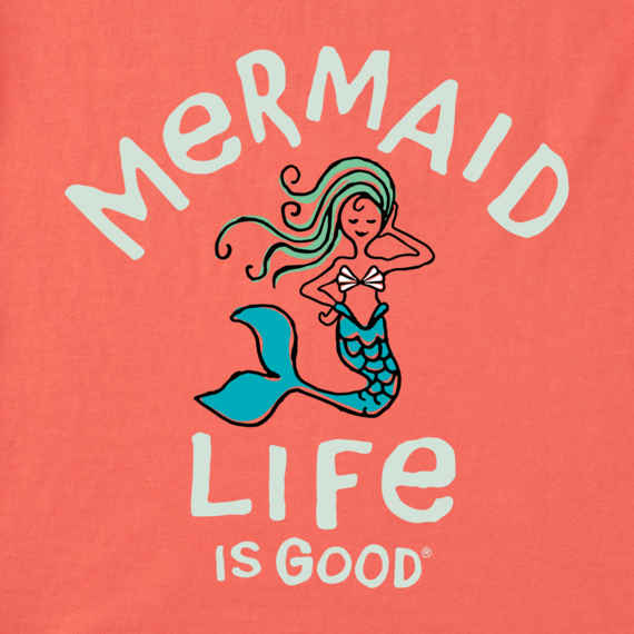 Life is Good Kid's Crusher Tee - Mermaid Life is Good
