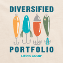 Life Is Good Men's Crusher Lite Tee - Diversified Portfolio Fishing