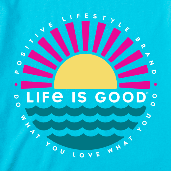 Life Is Good Women's Crusher Lite Tee - Sunset on the Water